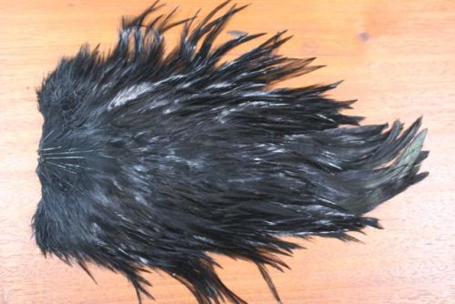 Indian Cock Saddle Dyed Black