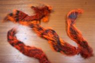 Grey Squirrel Tail Dyed Orange