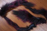 Grey Squirrel Tail Dyed Claret