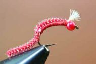 Hareline Micro Pearl Core Braid Red