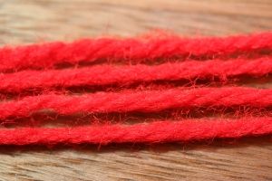 Aunt Lydias Sparkle Yarn Red