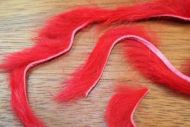 1/8" Rabbit Zonker Strips Red