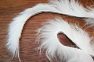 1/8" Rabbit Zonker Strips White