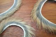 1/8" Rabbit Zonker Strips Natural Brown