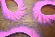 1/8" Two Toned Rabbit Zonker Strips Purple/Hot Pink