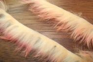 1/8" Crosscut Two Toned Rabbit Strips Peachy/Pink