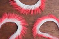 1/8" Two Toned Rabbit Zonker Strips Fleshy Pink