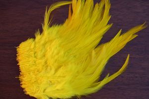 Strung Cock Saddle Hackles Yellow