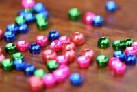 Met. Coloured Tungsten Beads 1.5mm Blue