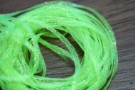 Hareline Mini Flat Fly Braid Flo Chartreuse