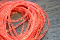 Hareline Mini Flat Fly Braid Flo Orange