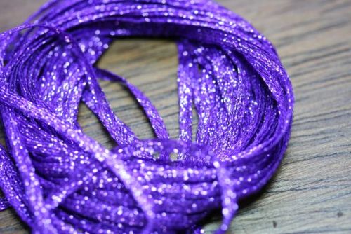 Hareline Mini Flat Fly Braid Purple