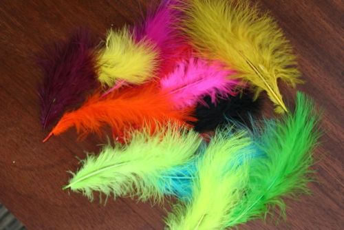 Marabou Plumes Red