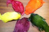 Dyed Indian Cock Cape Sooty Olive