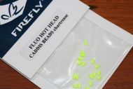 Firefly Fluo Hot Head Caddis Beads Chartreuse