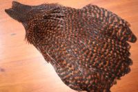 Lathkill Genetic Hen Cape Grizzle Dyed Fiery Brown