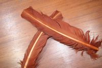 Lathkill Goose Wing Quills Dyed Fiery Brown/Rusty Spinner