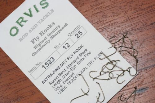 Orvis 1523 Dry Fly Hooks Size 12.