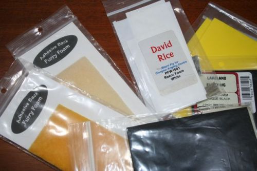 Multiple packs foam sheets.