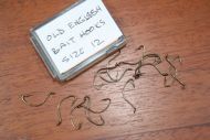 Old English Bait Hooks Size 12. Pack of 15