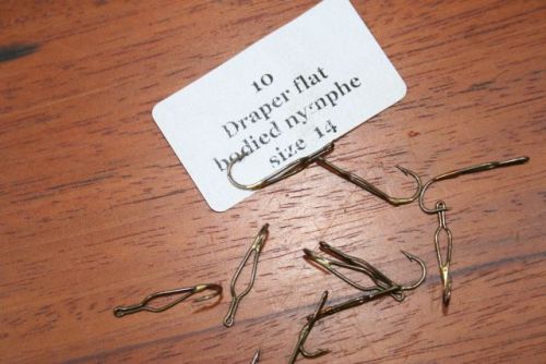 Draper Flat Bodied Nymph Hooks Size 14 Pack of 10