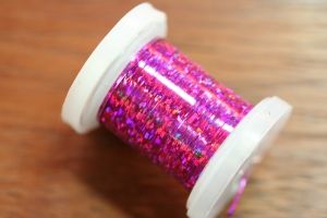 Holograhic Tinsel Large Fuchsia