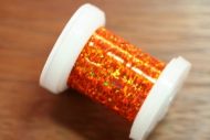 Holographic Tinsel Large Orange