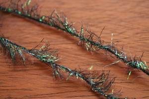 Pearl Crystal Hackle Black