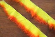 1/8" Crosscut Two Toned Rabbit Strips Hot Orange/Yellow