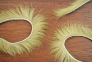 1/8" Rabbit Zonker Strips Brown Olive