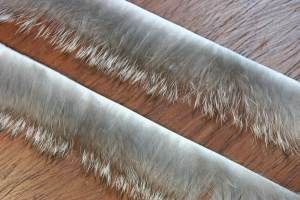 1/8" Crosscut Rabbit Strips Nat. Grey/Chinchilla